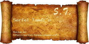 Serfel Tamás névjegykártya